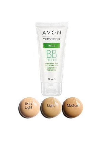 ВВ-крем Матирующий SPF 15 Светлый /Light 30 мл бб крем для жирной кожи. Avon (368681960)