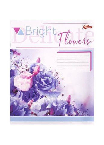 Тетрадь 18 л. линия "МЕЧТЫ" / Яркие цветы Мрії Збуваються (342415557)