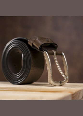 Ремень мужской с круглой пряжкой Grande Pelle капучино (sku_11271) No Brand (327819662)