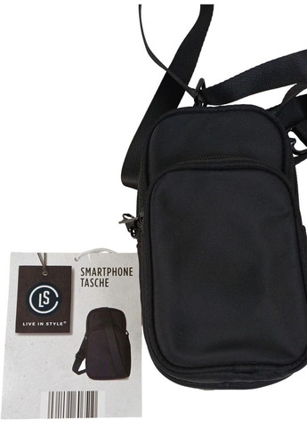 Невелика сумка для смартфона, телефону з ремінцем на плече Live in style чорна LS (372456307)