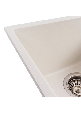 Гранітна мийка для кухні ROXY 3744 матова Білосніжна Valeso (370269020)