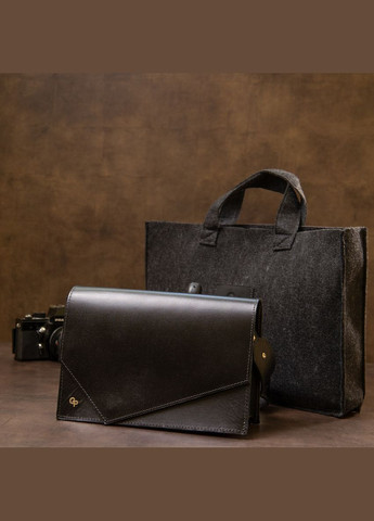 Женская стильная сумка из натуральной кожи 24х16,5х9 см 11434 Grande Pelle (329199143)