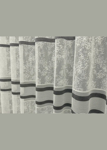 Готоваый мраморная тюль с серой полосой 300Х270 NOW BRAND (346058090)