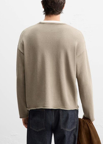 Сіро-бежевий демісезонний светр Zara