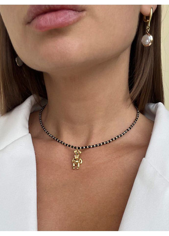 Чокер с мишкой из шпинели 4886 LeBijou (368559277)