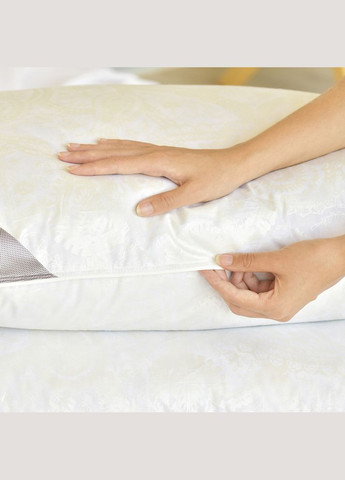 Подушка для сну пухова Natural 50% пух і 50% перо, бавовна ТМ 70х70 см IDEIA (275870844)