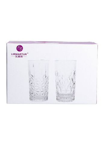 Набор фигурных стаканов 6 шт 300 мл стеклянные стаканы для коктейлей, холодных напитков HP-YH-14 Yiwu (326066259)