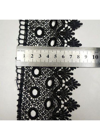 Кружево макраме 8 см (13 м) Цвет черный (31-SF3062-6) Plus-plus (352745429)