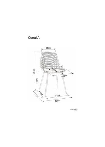 Стілець CORRAL A чорний каркас / чорний CORRALACC Signal (372178730)