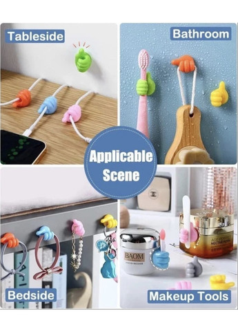 Органайзер-фиксатор клипса держатель для кабеля 1 шт Белый Memo (355889242)