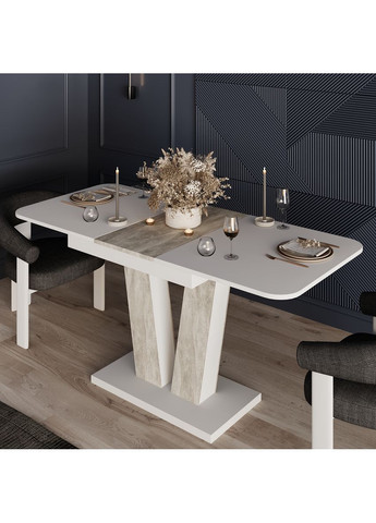 Стіл-трансформер Vendi 1400х750х800 Білий діамант/Ательє світлий (TB25010400000) Art In Head (337309301)