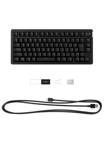 Клавиатура (91Y91AA) HyperX Alloy Rise 75 PBT HX Red Wireless UA Black (366160403)