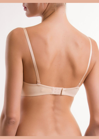 Бежевый балконет бюстгальтер Acousma с косточками