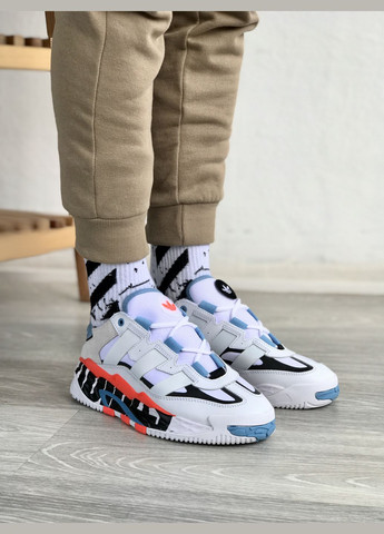 Білі Осінні кросівки чоловічі adidas niteball white | адідас найтбол білі No Brand