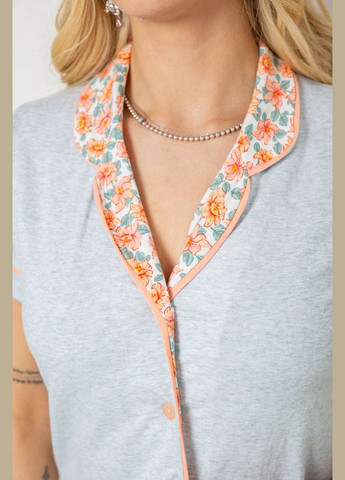 Серая всесезон пижама женская с принтом, Andi