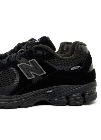 Черные всесезонные мужские кроссовки 2002r m2002wb весна-осень замша текстиль сетка черные New Balance