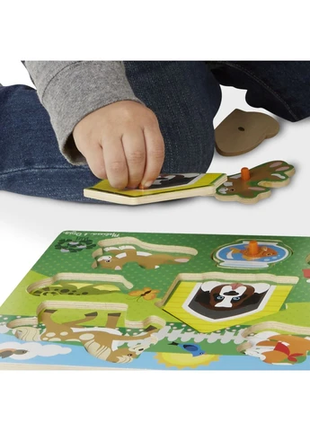 Дерев'яна рамка-вкладиш Melissa&Doug "Домашні тварини" 8 елементів MD19053 Melissa & Doug (392068952)