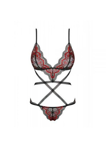 Боди Megies teddy black L/XL Obsessive (303908028)