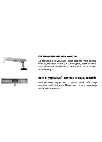 Душовий трап із нержавіючої сталі SUS304 FD35-70x800-Black (KR4746) KOER (315443002)