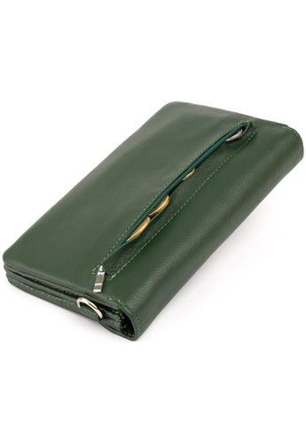 Клатч зі шкіри жіночий зелений 19х9,5х2,5 19320 st leather (329195078)