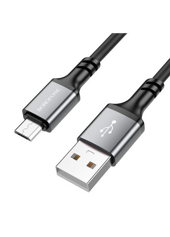 Кабель для зарядки MicroUSB Android BX83 |1м| Чорний Borofone (337351351)