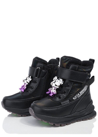 Черные кэжуал зимние сноубутсы на овчине n11192b Tom.M