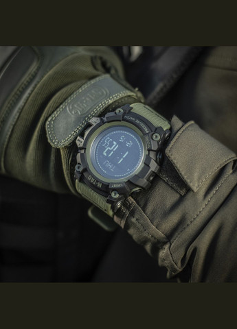 Годинник тактичний Adventure Black/Olive M-TAC (303262677)