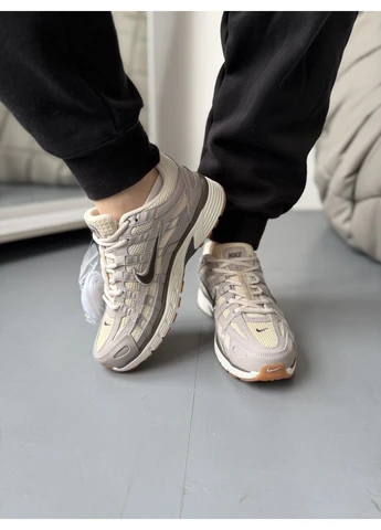 Сірі літні кросівки nike p-6000 se college grey light orewood найк п-6000 сірі No Brand