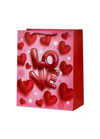 Подарочный бумажный пакет 3D - "Love", L цвет разноцветный ЦБ-00271147 No Brand (317210875)