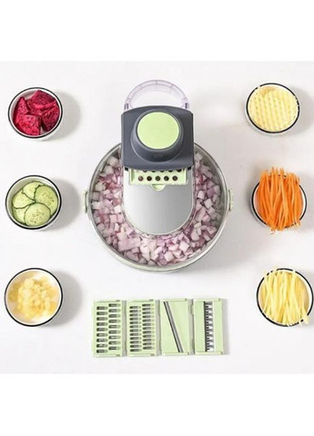 Овощерезка с сменными насадками Vegetable Cutter C351 / Многофункциональная терка для овощей с контейнером MDR No Brand (371794263)