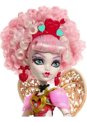 Лялька Scary Sweet Birthday Doll, Cupid AsteriaКупідон Астерія в рожево-червоному святковому платті JBG77 Monster High (399526911)