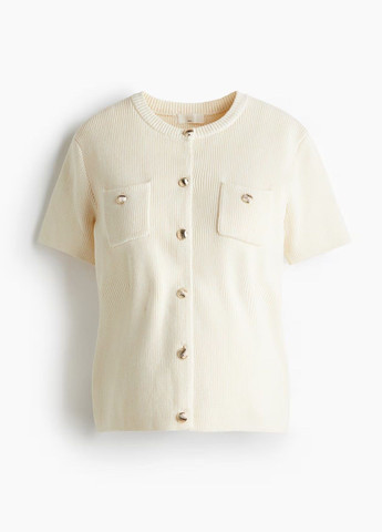 Молочный демисезонный кардиган H&M