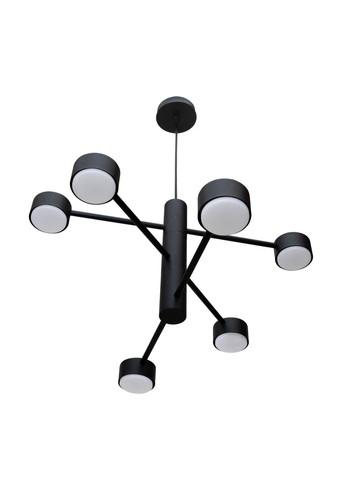 Люстра підвісна Copter на шість плафонів GX53 чорна NL 8043-6 BK MSK Electric (325882621)
