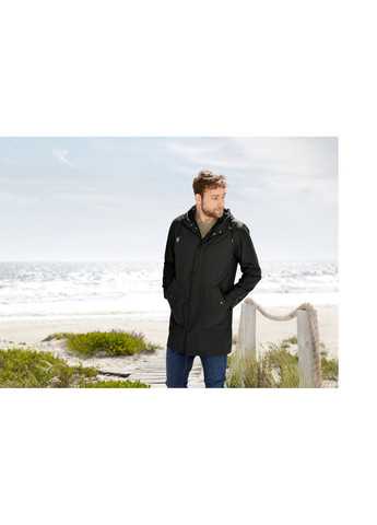 Черное демисезонное Куртка-дождевик удлиненная для мужчины BIONIC-FINISH® ECO 378020 Livergy