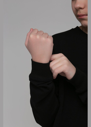 Safari світшот однотонний дитячий 60190 140 см (2000989505471d) shop (2000989505471) однотонний чорний повсякденний