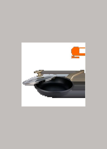 Сковорода с крышкой Кованая антипригарная 24 см (MG-1166) Magio (316259248)