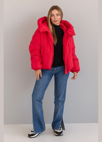 Червона зимня зимова куртка селін 44 червоний MioRichi