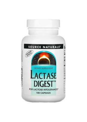 Натуральная добавка Lactase Digest, 180 капсул Source Naturals (293419951)