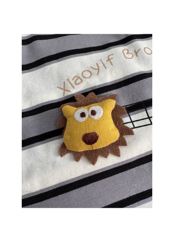 Серый костюм для мальчика футболка + шорты No Brand