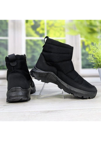 Черные зимние ботинки мужские зимние черные на молнии Dago