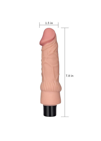 Вібратор реалістичний з кібершкіри "Real Soft Vibrating Dildo Flesh 7.8" Lovetoy (301509979)