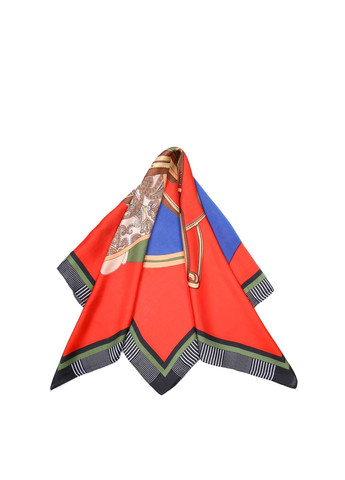 Платок женский с принтом атлас разноцветный ВАРЕЗЕ LuckyLOOK 747-555 (324741816)