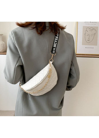 Міні сумка клатч жіноча біла з еко-шкіри через плече ProDobro (363259822)