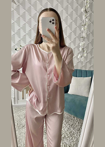 Рожева всесезон піжама рожева атласна TimiRilla Lingerie
