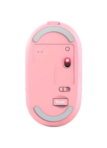Компютерная мышь Puck Wireless/Bluetooth Silent, бесшумная, Pink Trust (345064927)
