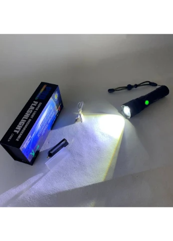 Ручний акумуляторний світлодіодний ліхтар X-Balog BL-1827-P90 переносний з USB заряджанням оптичним зумом і металевим Police (395303468)