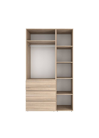 Шкаф распашной комбинированный №2 Light 1200x500x2200 Дуб Сонома (LTK0213000000) Art In Head (342323514)