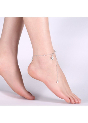 Жіночий браслет на ногу квіточка довжина регулюється до 29.5см BA-210 No Brand (299486387)