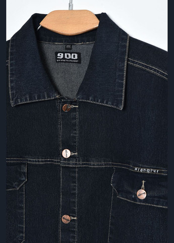 Пиджак мужской батальный джинсовый темно-синего цвета Let's Shop (276774220)