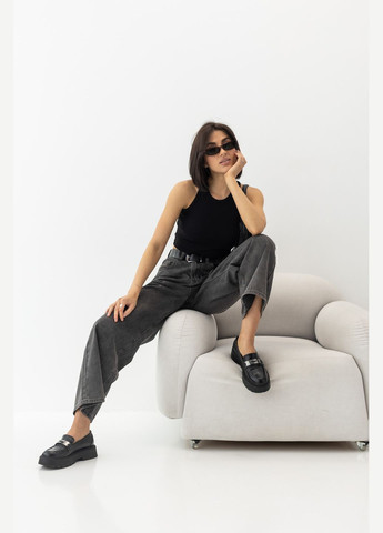 Женская майка-топ в рубчик из эластичного трикотажа Lurex — 324828125